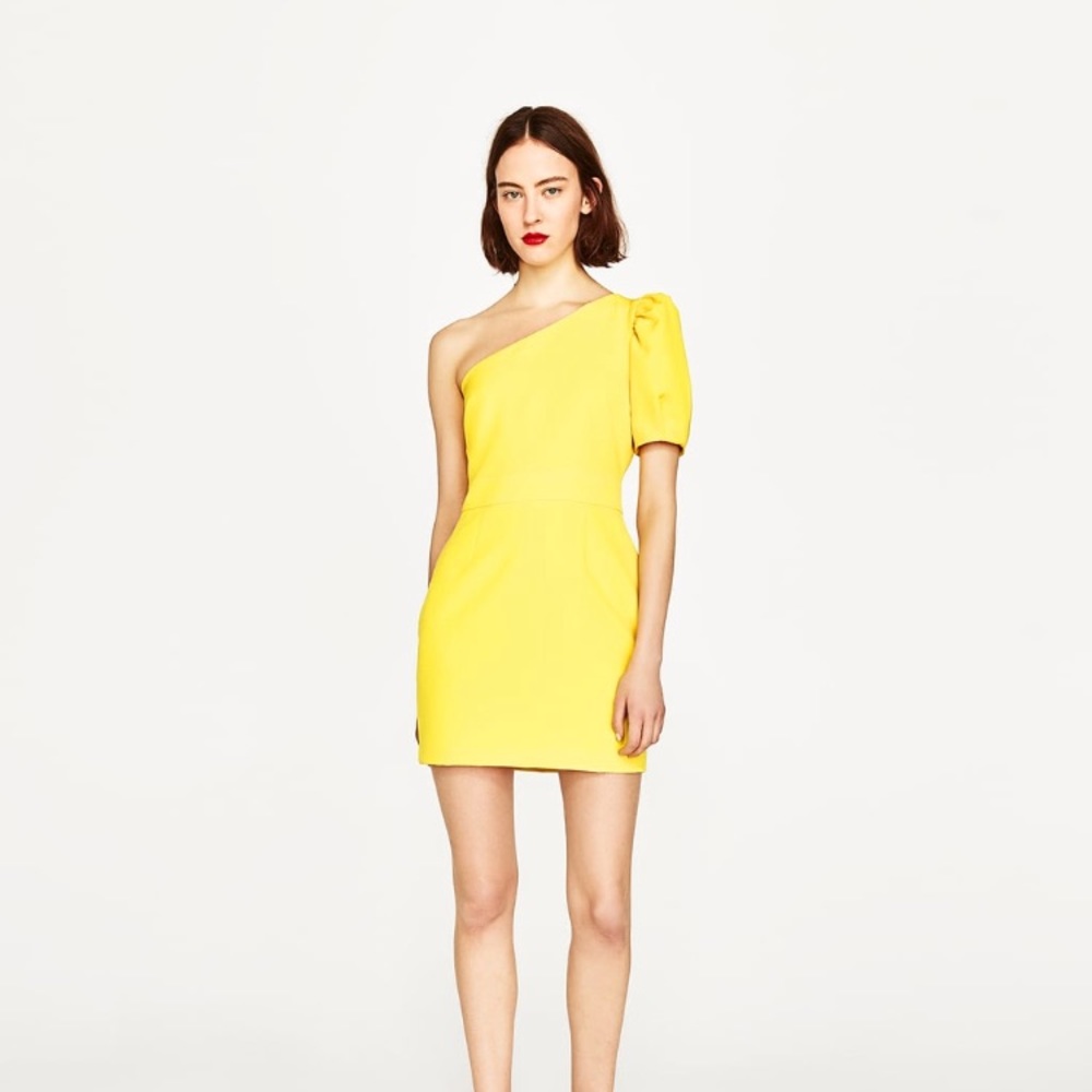 Zara One Shoulder Dress Small